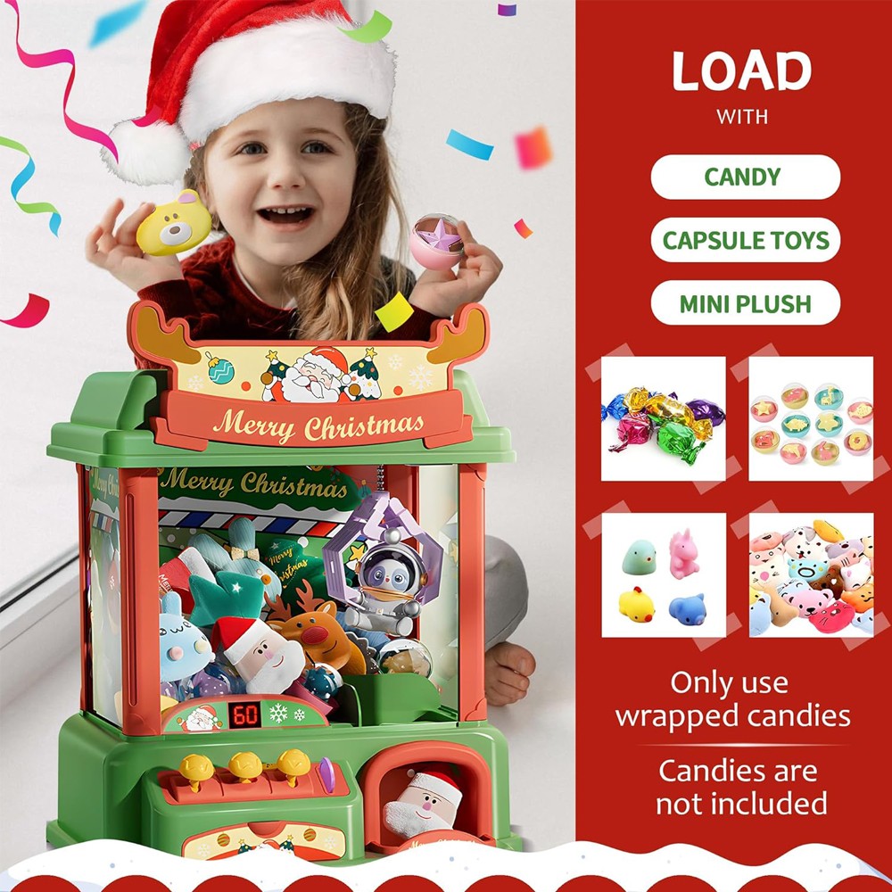 Christmas Claw Machine For Kid – обзор и цена Arcade Game Vending Machine