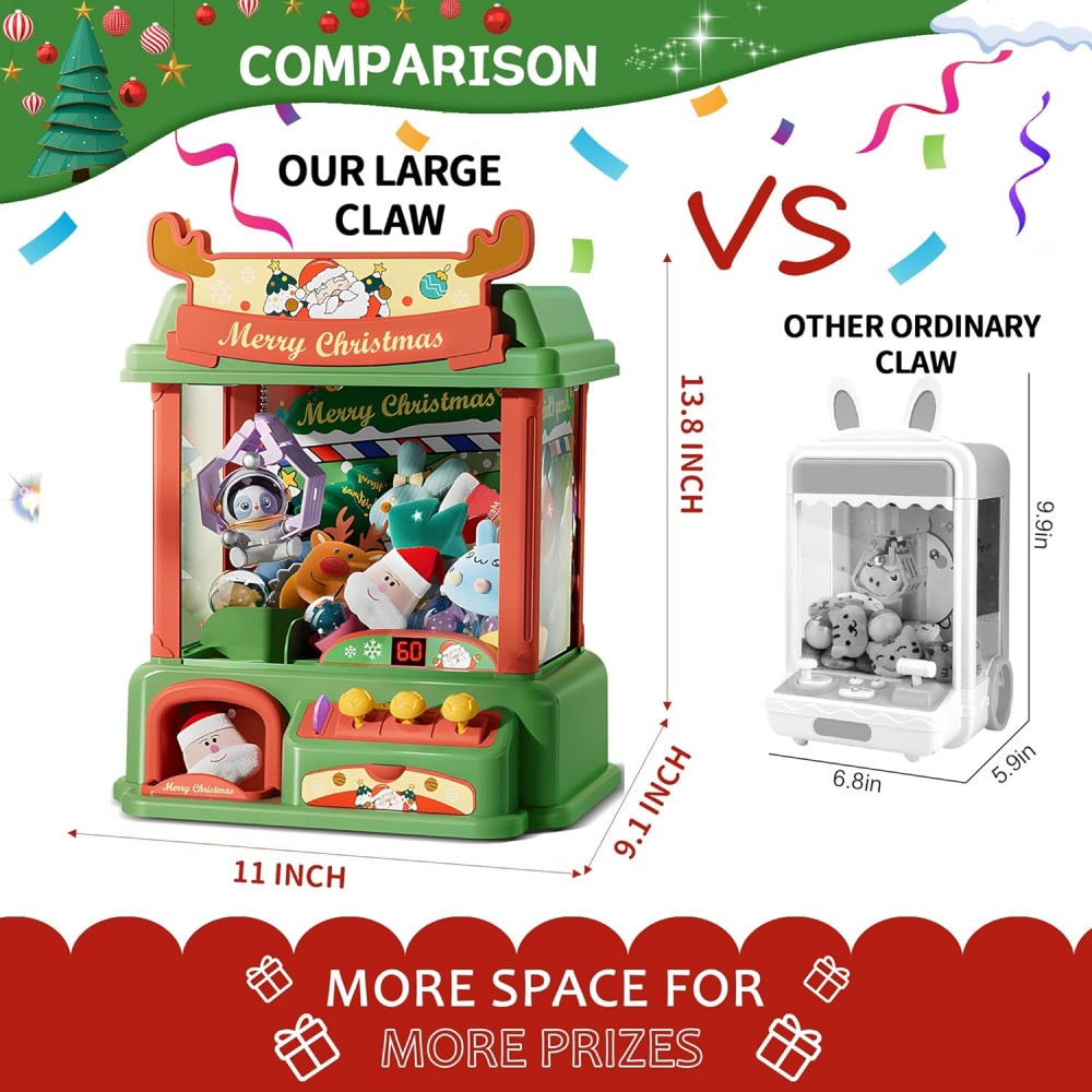 Christmas Claw Machine For Kid – обзор и цена Arcade Game Vending Machine