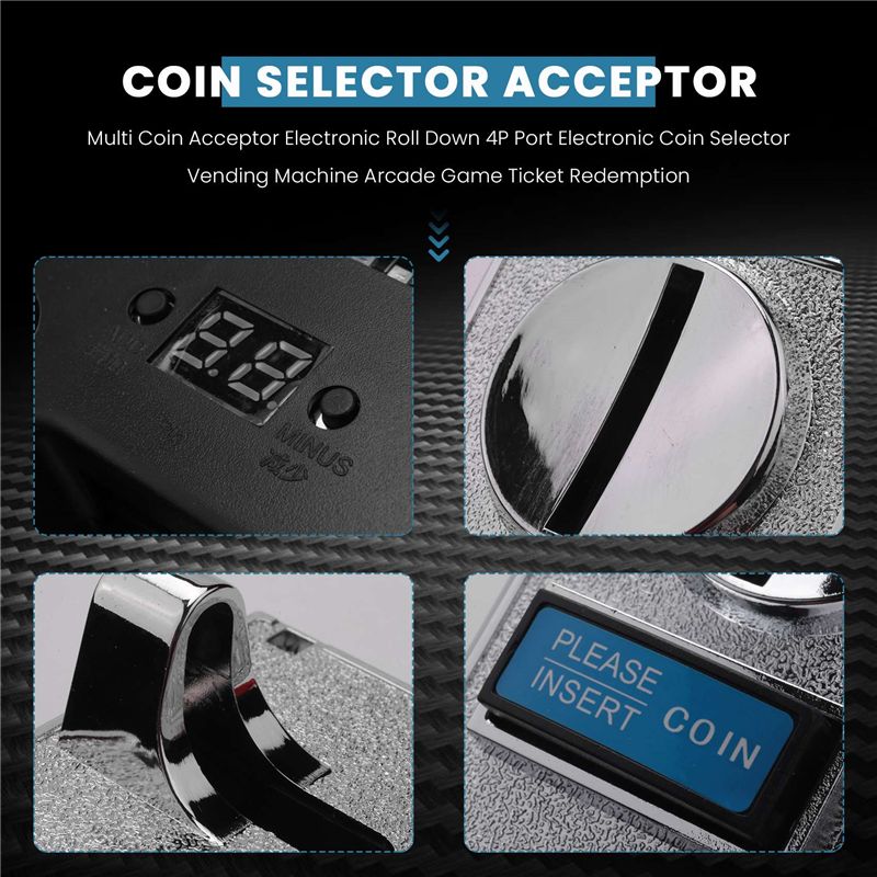Multi Coin Acceptor Electronic – обзор и цена Arcade Ticket Machine