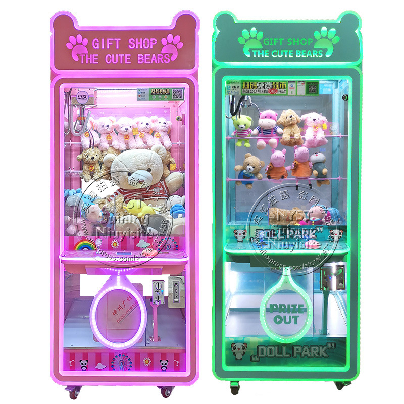 Luminated Colorful Cute Bear C – обзор и цена Arcade Toy Claw Vending Machine