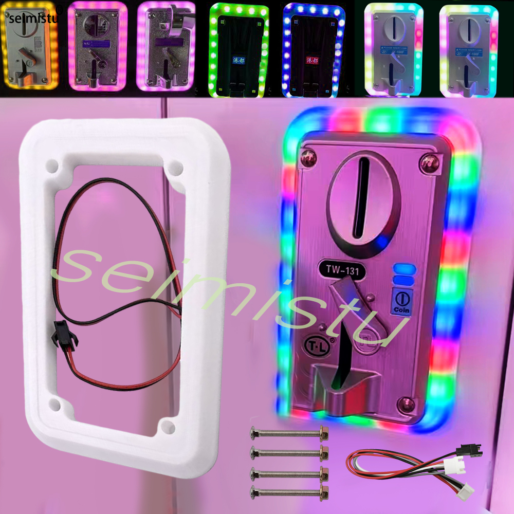 Coin acceptor LED Colorful LED – обзор и цена Arcade Game Vending Machine