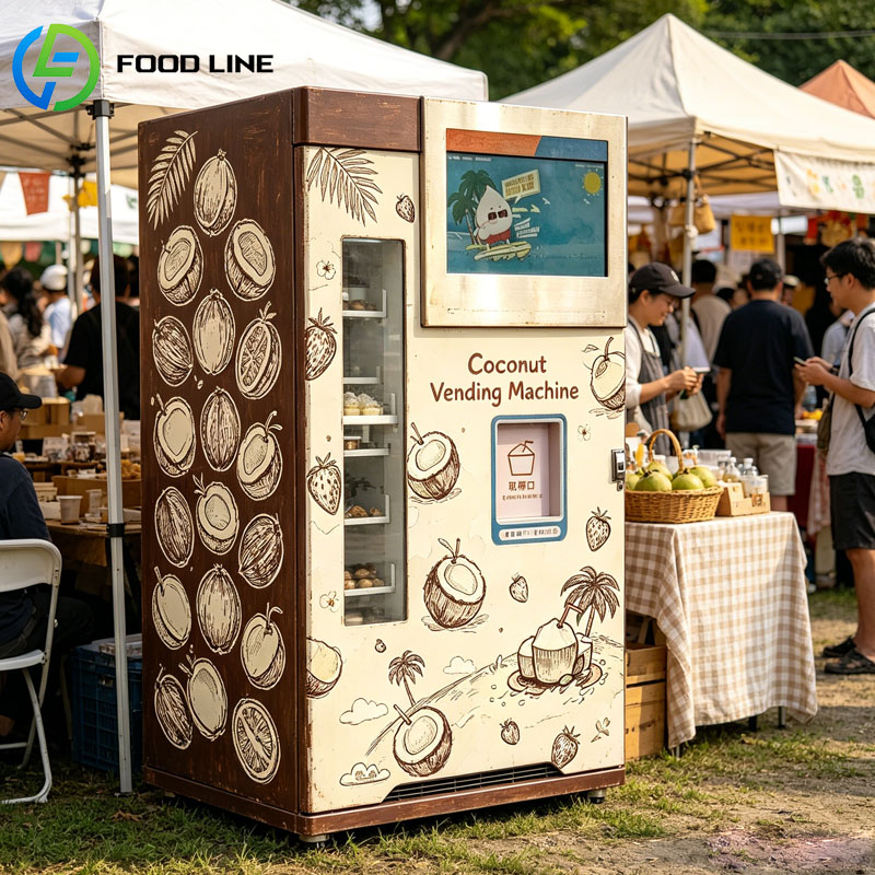 Fresh Coconut Vending Machine  – обзор и цена Open Vending Machine
