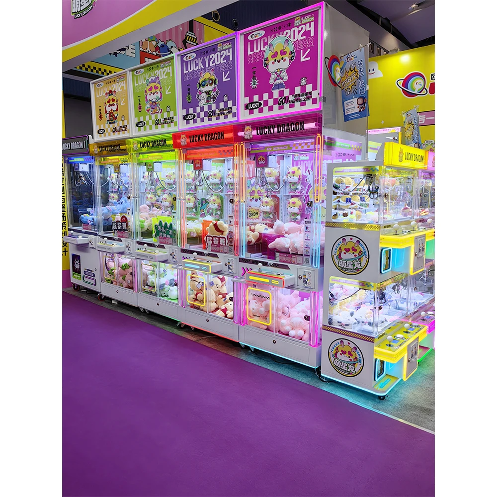 #New Colorful Claw Machine Luc – обзор и цена Arcade Toy Claw Vending Machine