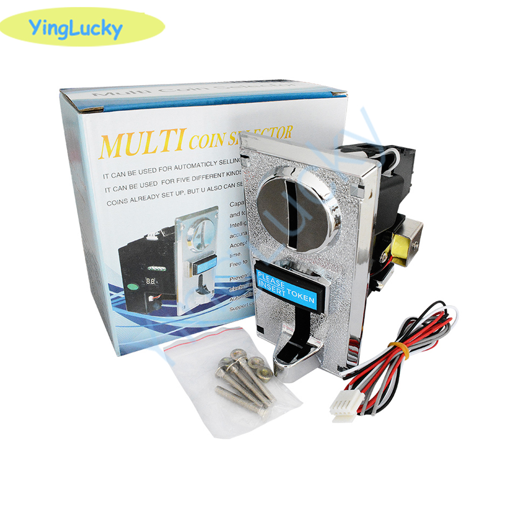 Free shipping 616 Multi Coin A – обзор и цена Arcade Ticket Machine